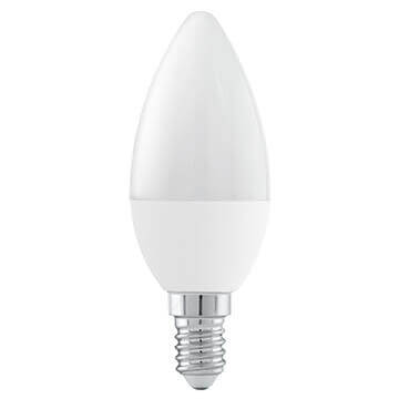 Изображение Лампа светодиодная диммируемая Eglo E14 6W 3000K шар матовый 11583