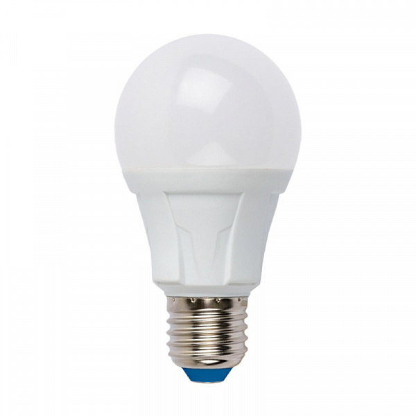 Изображение Лампа светодиодная диммируемая (UL-00004288) Uniel E27 12W 6500K матовая LED-A60 12W/6500K/E27/FR/DIM PLP01WH