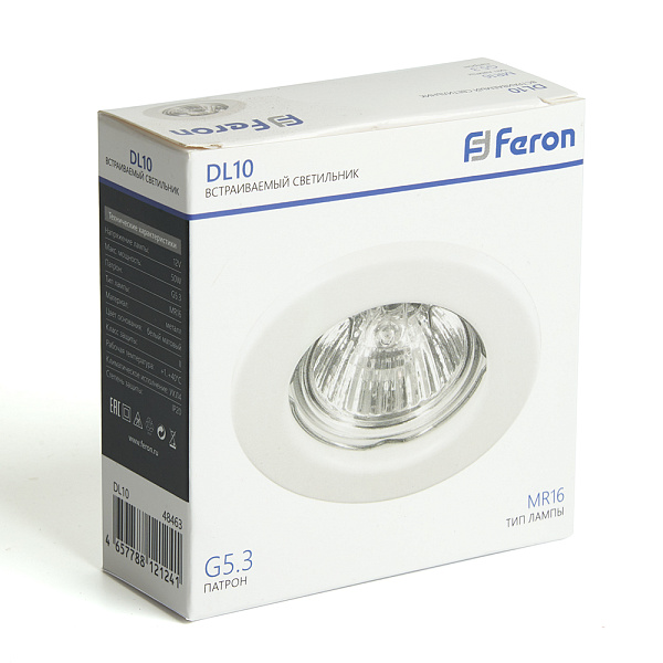 Изображение Встраиваемый светильник Feron DL10 48463