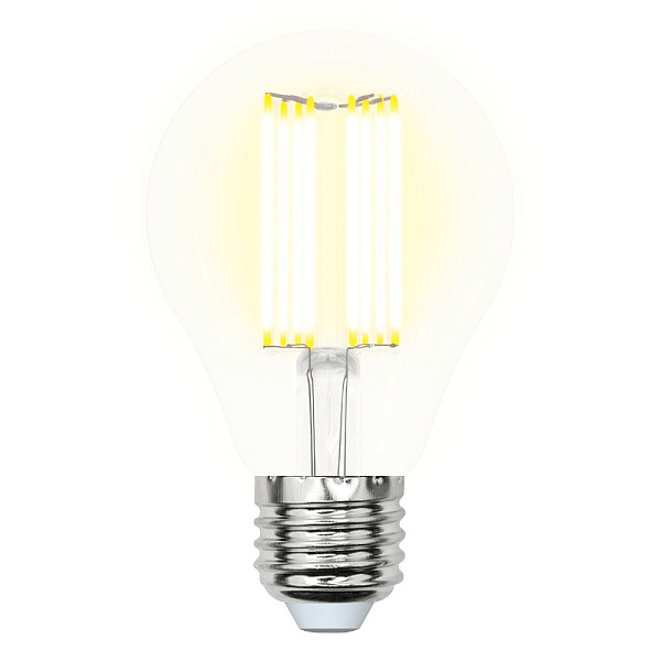 Изображение Лампа светодиодная (UL-00005897) Uniel E27 23W прозрачная LED-A70-23W/3000K/E27/CL PLS02WH