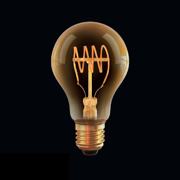 Изображение Лампа светодиодная диммируемая Voltega E27 4W 2800К груша прозрачная VG10-A60GE27warm4W-FB 7078
