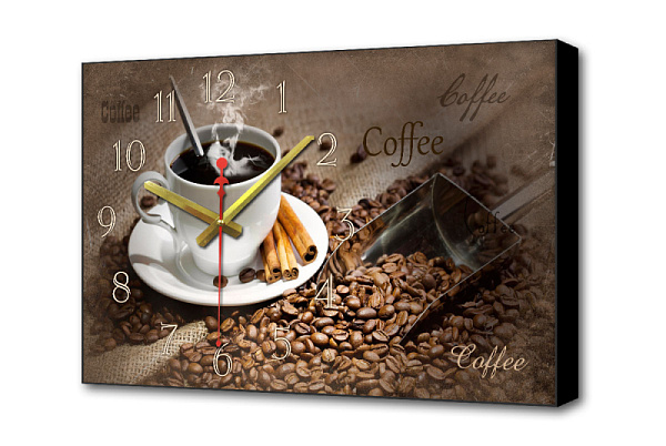 Изображение Настенные часы Черный кофе Timebox Toplight 37х60х4см TL-C5021