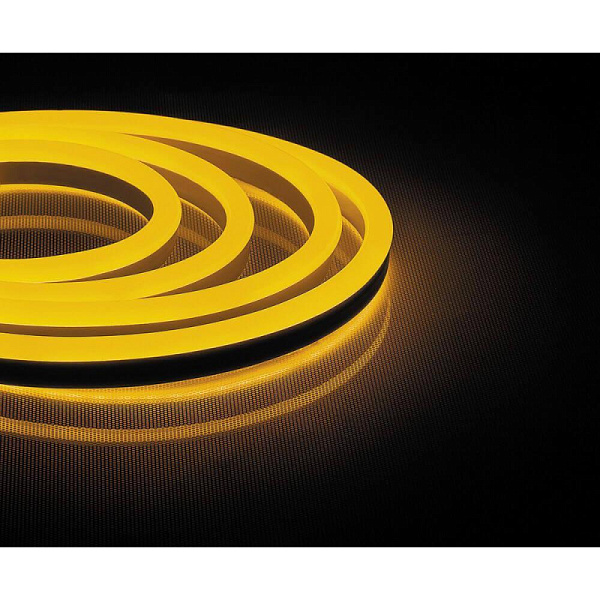 Изображение Светодиодная неоновая влагозащищенная лента Feron 9,6W/m 120LED/m 2835SMD желтый 50M LS720 29565