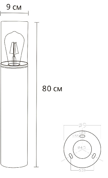 Изображение Ландшафтный светильник Arte Lamp Wazn A6218PA-1BK