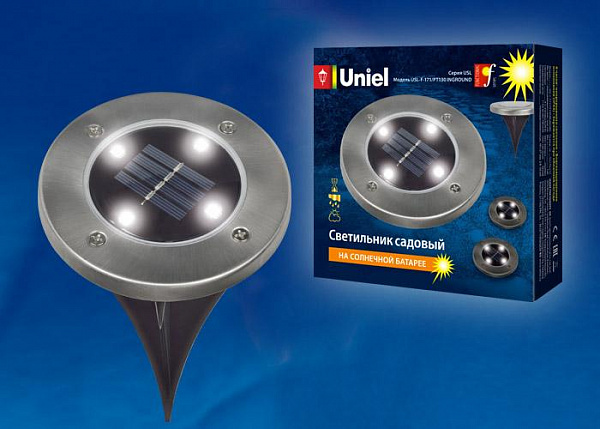 Изображение Светильник на солнечных батареях (UL-00004274) Uniel Functional USL-F-171/PT130 Inground