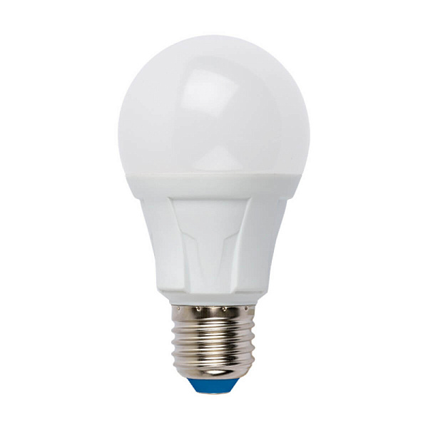 Изображение Лампа светодиодная диммируемая (UL-00004290) Uniel E27 12W 3000K матовая LED-A60 12W/3000K/E27/FR/DIM PLP01WH