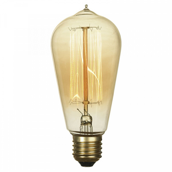 Изображение Лампа накаливания Lussole LOFT E27 60W 2700K прозрачная GF-E-764