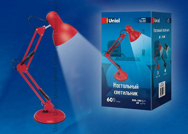 Изображение Настольная лампа (UL-00002120) Uniel TLI-221 Black E27