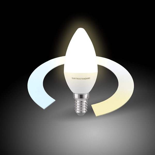 Изображение Умная светодиодная лампа Elektrostandard свеча матовая E14 5W 3300/4200/6500K 4690389174216