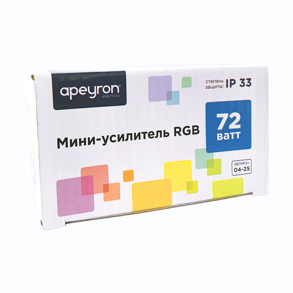 Изображение Мини-усилитель RGB Apeyron 04-25