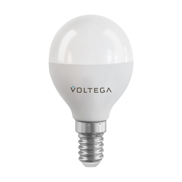 Изображение Лампа светодиодная Voltega E14 5W 2700К шар матовый 2428