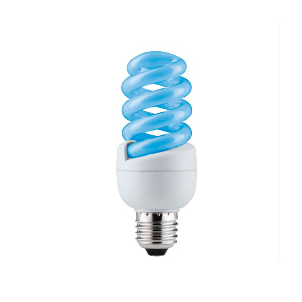 Изображение Лампа энергосберегающая Paulmann Е27 15W спираль синяя 88090