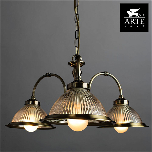 Изображение Подвесная люстра Arte Lamp American Diner A9366LM-3AB