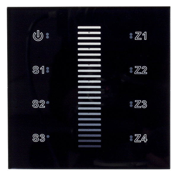 Изображение Сенсорная панель Arlight DALI-901-11-ADDR-3SC-DIM-DT6-IN Black BUS 037189