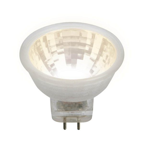 Изображение Лампа светодиодная (UL-00001700) Uniel GU4 3W 3000K прозрачная LED-MR11-3W/WW/GU4 GLZ21TR