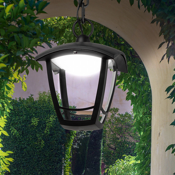 Изображение Уличный подвесной светильник Эра ДСУ 07-8-001 У1 «Марсель» черный Б0057507