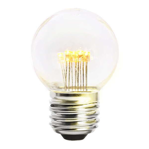 Изображение Лампа светодиодная Feron E27 1W 2700K Грибок Прозрачная LB-372 25909