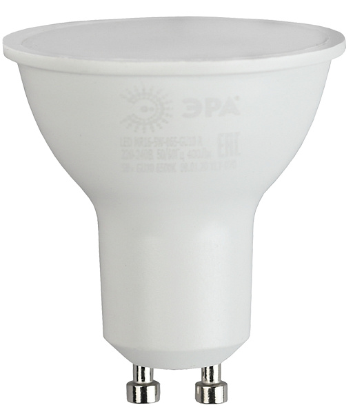 Изображение Лампа светодиодная Эра GU10 7W 6500K LED MR16-7W-865-GU10 R Б0045350