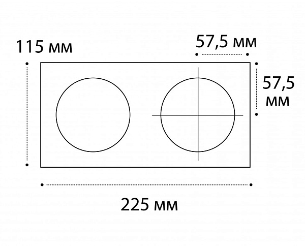 Изображение Рамка для светильника Italline IT02-QRS2 white