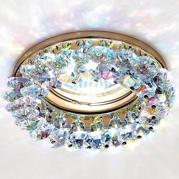 Изображение Встраиваемый светильник Ambrella Light Crystal K206 CL/G