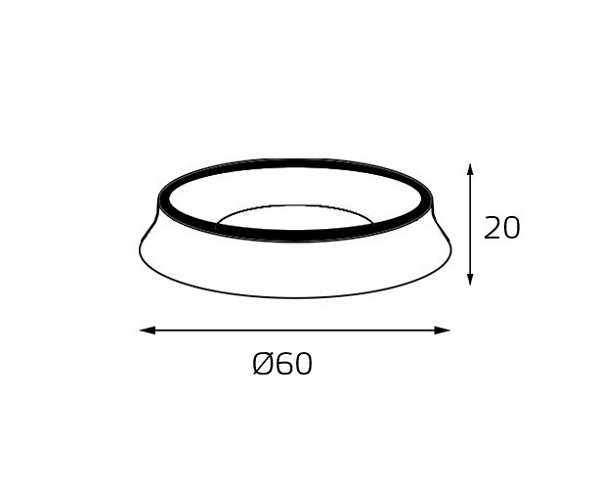 Изображение Кольцо декоративное Italline M03-046 ring black