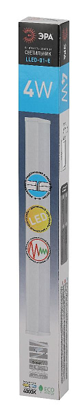 Изображение Линейный светодиодный светильник Эра LLED-01-04W-4000-E Б0052719