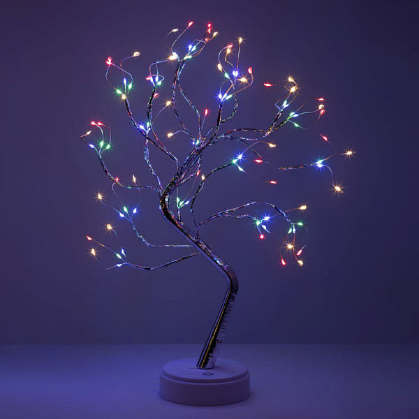 Изображение Светодиодная новогодняя фигура ЭРА Дерево с самоцветами ЕGNID - 36MC Б0056009