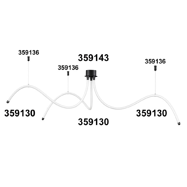 Изображение Подвесной комплект Novotech Ramo 359136