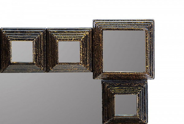 Изображение Зеркало Runden Пирамида II золото V20142