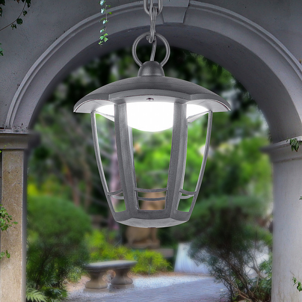 Изображение Уличный подвесной светильник Эра ДСУ 07-8-002 У1 «Марсель 1» серый Б0057522