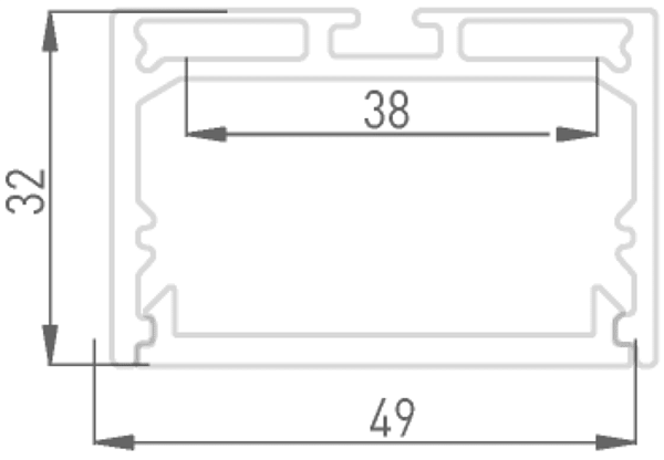 Изображение Профиль алюминиевый DesignLed LS.4932 001842