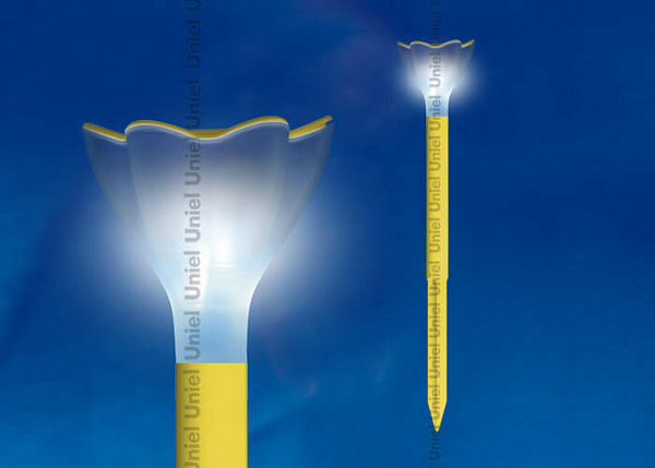 Изображение Светильник на солнечных батареях (10625) Uniel Promo USL-C-419/PT305 Yellow Crocus