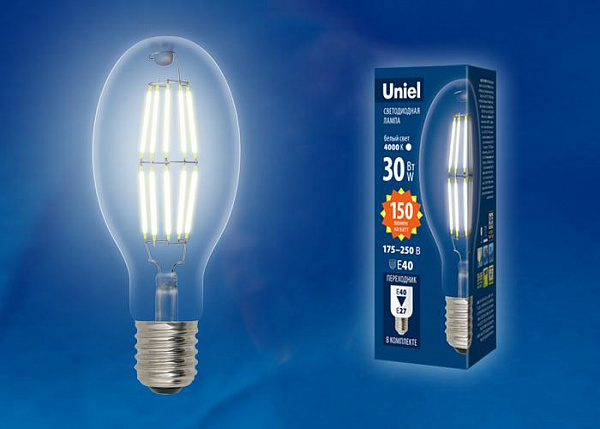 Изображение Лампа светодиодная филаментная (UL-00002988) Uniel E27 5W зеленый LED-G45-5W/GREEN/E27 GLA02GR