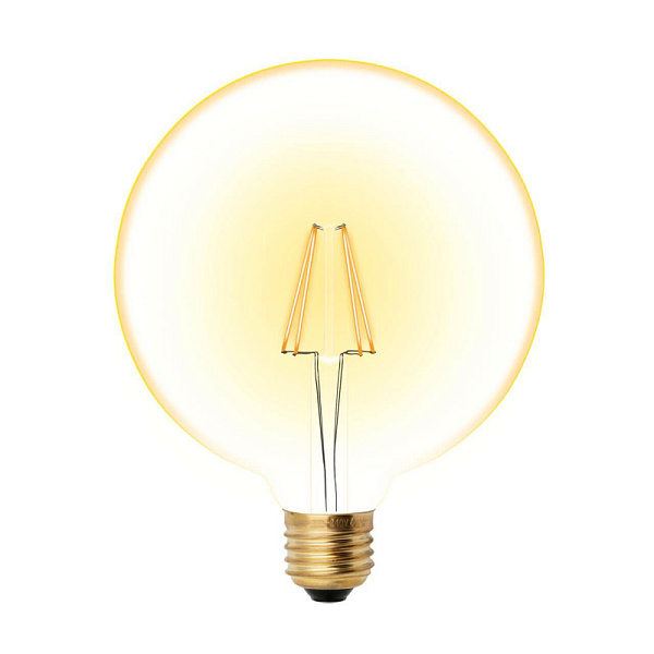 Изображение Лампа светодиодная филаментная (UL-00002358) Uniel E27 8W 2250K прозрачная LED-G125-8W/GOLDEN/E27 GLV21GO