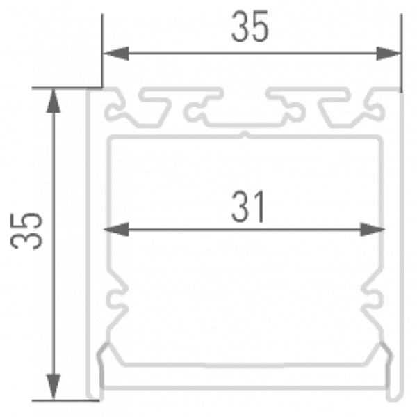 Изображение Профиль алюминиевый DesignLed LS.3535 001081