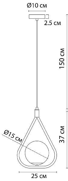 Изображение Подвесной светильник Arte Lamp Matisse A7764SP-1AB