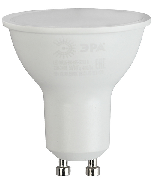 Изображение Лампа светодиодная Эра GU10 9W 6500K LED MR16-9W-865-GU10 R Б0045352