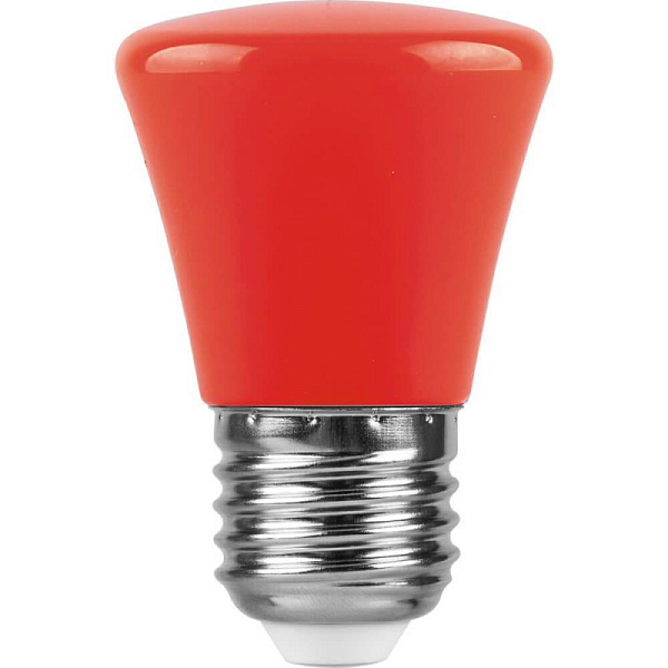 Изображение Лампа светодиодная Feron E27 1W красный Грибок Матовая LB-372 25911
