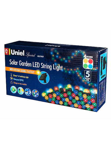 Изображение Гирлянда на солнечных батареях 500см разноцветная (05306) Uniel Special USL-S-122/PT5000 Milkyway