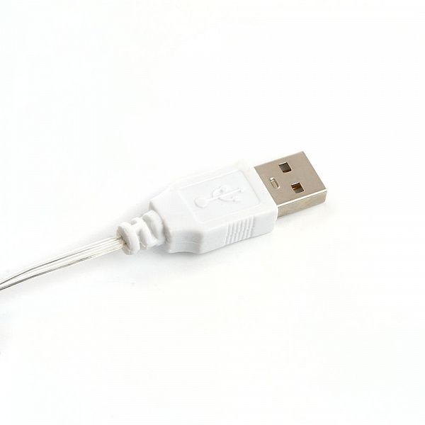 Изображение Светодиодная гирлянда Feron Роса USB дневной белый CL576 48187