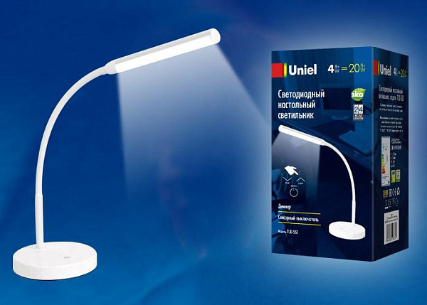 Изображение Настольная лампа (UL-00003336) Uniel TLD-552 Black/LED/200Lm/4500K/Dimmer