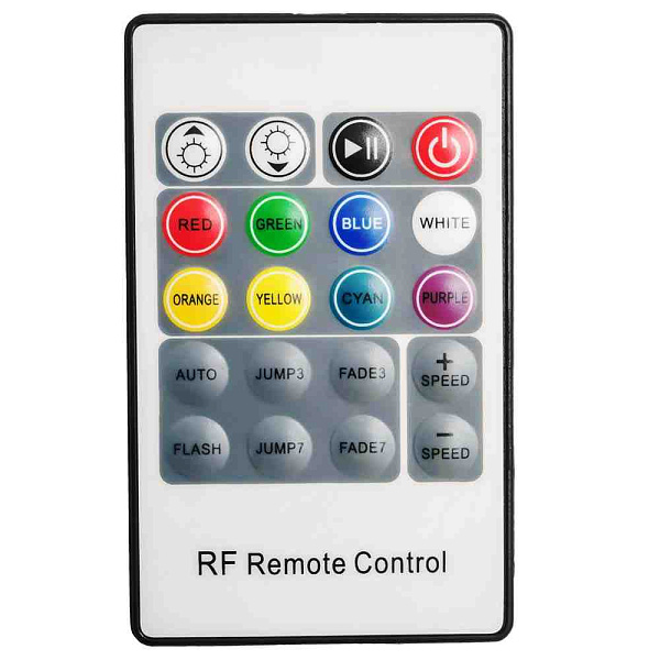 Изображение Мини-контроллер RGB Apeyron 12/24В 72/144Вт 3 канала*2 А RF пульт 04-18