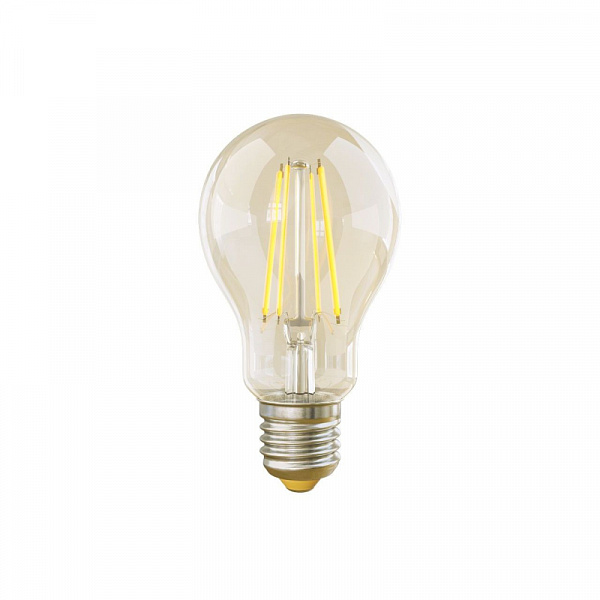 Изображение Лампа светодиодная филаментная диммируемая Voltega E27 8W 2800К груша прозрачная VG10-А1E27warm8W-FD 5489
