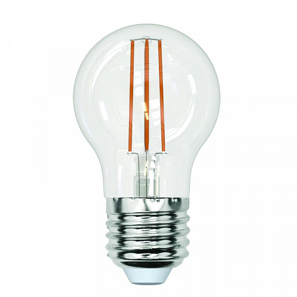 Изображение Лампа светодиодная филаментная (UL-00005908) Uniel E27 13W 4000K прозрачная LED-G45-13W/4000K/E27/CL PLS02WH